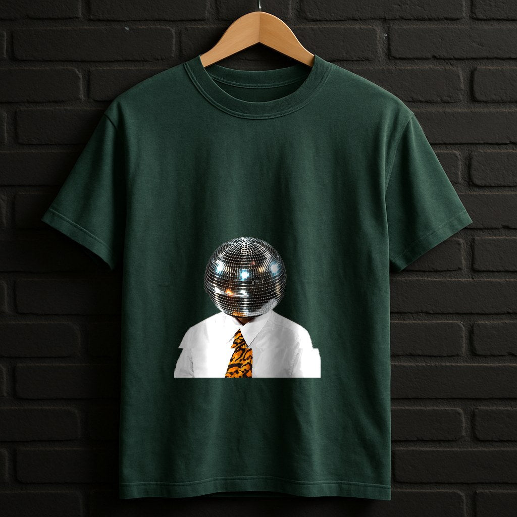 Black and White Disco Ball Club Shirt — Forest Shirt