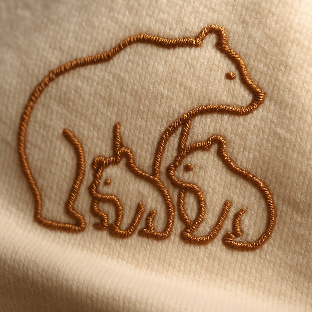 Hoodie Thêu Mama Bear – Kem