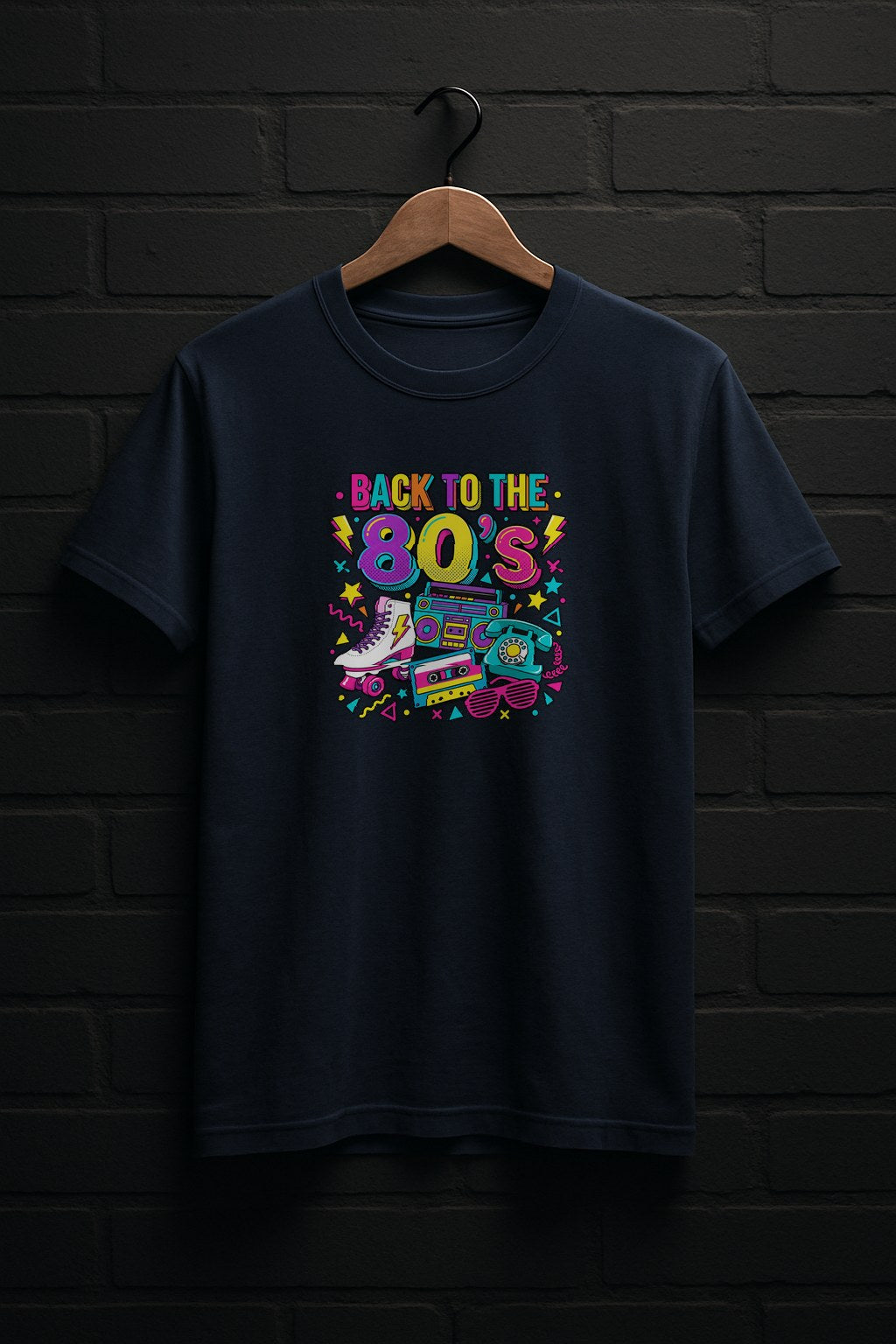 back_to_80s — Navy Shirt