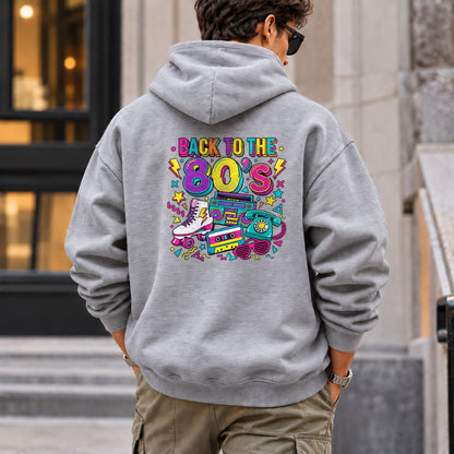 back_to_80s hoodie — Sport Grey