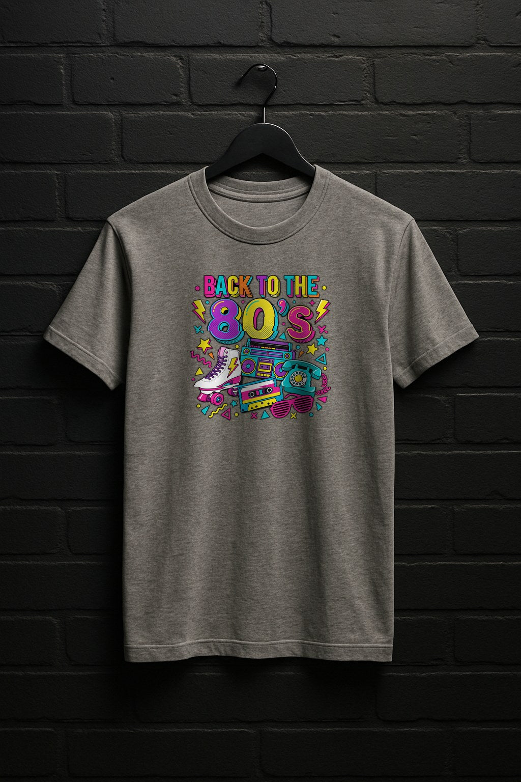 back_to_80s — Dark Gray Shirt