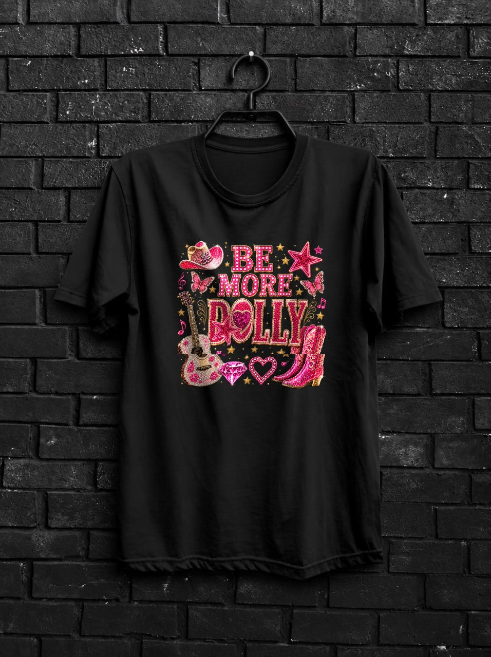 Be More Dolly Shirt — Black Angle 2 Shirt