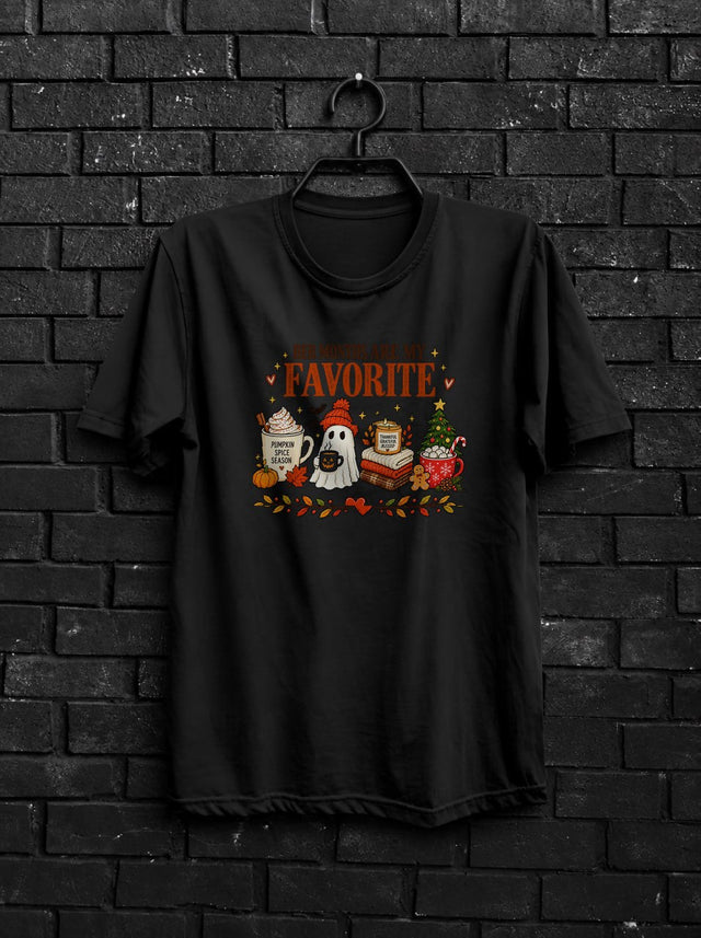 Ber Months Are My Favorite Shirt — Pumpkin Spice Fall Tee