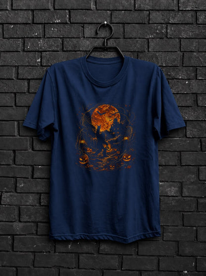 bigfoot_halloween — Navy Shirt