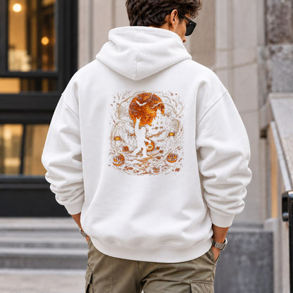 bigfoot_halloween hoodie — White
