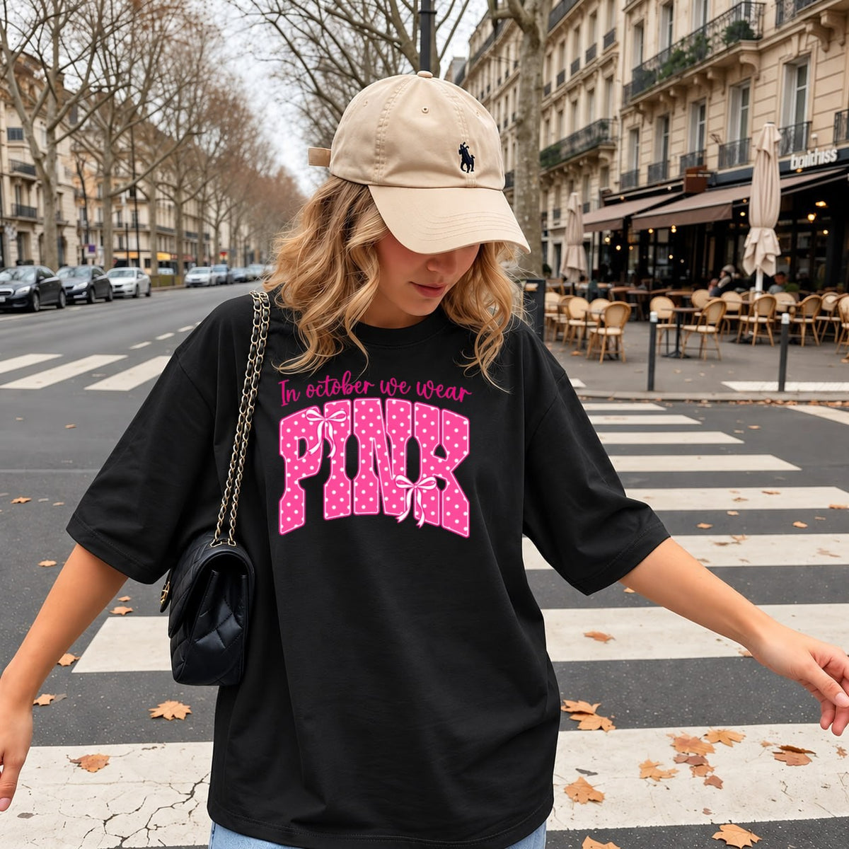 Model wearing the design — female fit