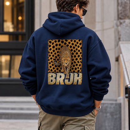 bruh_cheetah hoodie — Navy