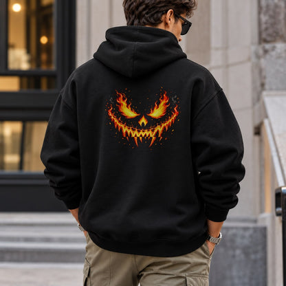 burning_jack_lantern hoodie — Black