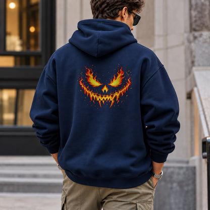 burning_jack_lantern hoodie — Navy
