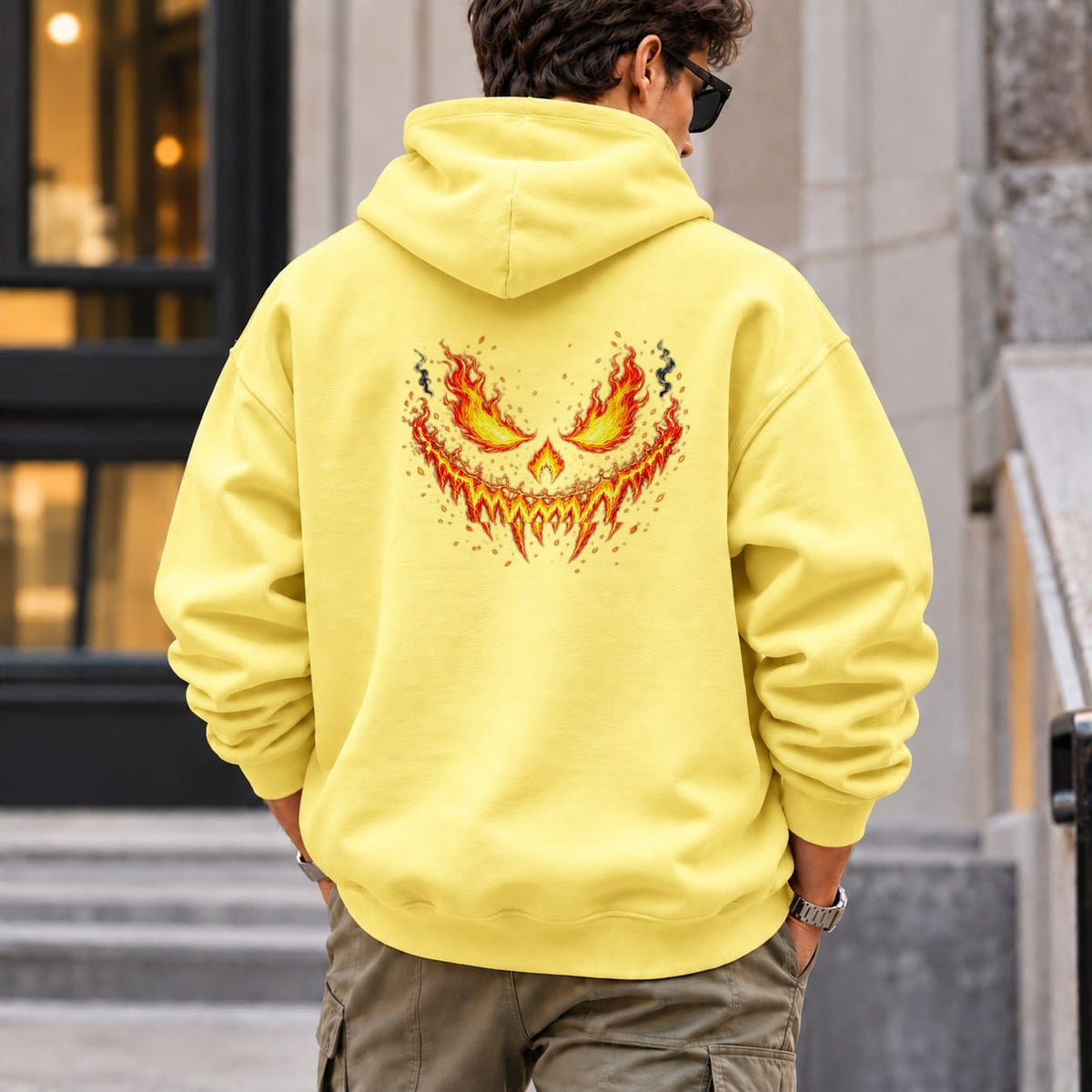 burning_jack_lantern hoodie — Yellow