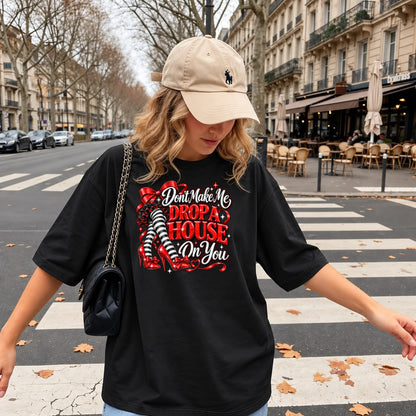 Model wearing the design — female fit