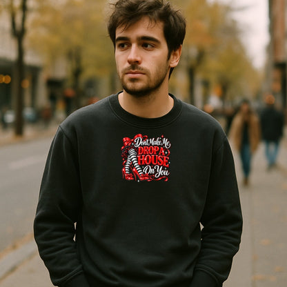 Model wearing the design — male fit