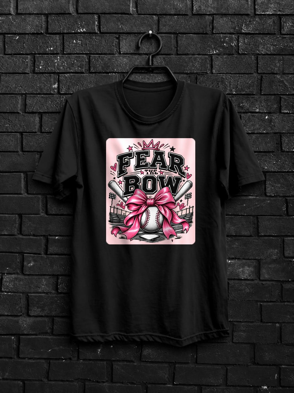 Fear the Bow — Black Shirt Angle 2