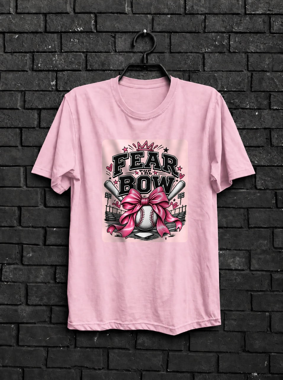 Fear the Bow — Light Pink Shirt