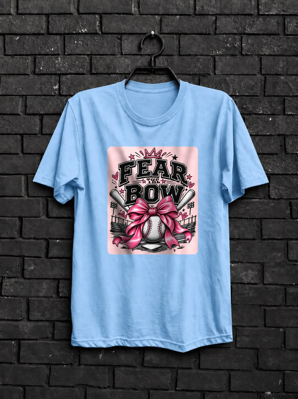 Fear the Bow — Light Blue Shirt