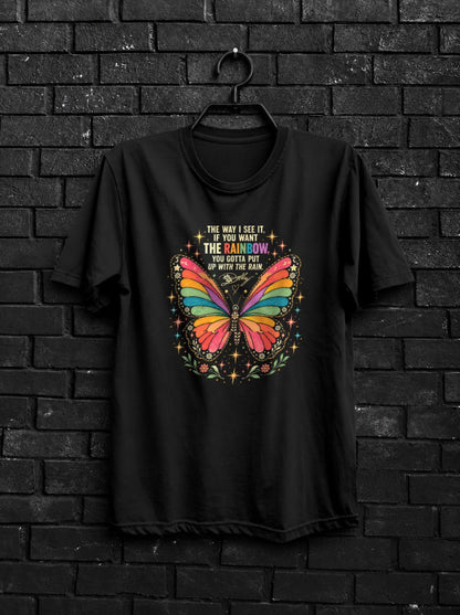Inspirational Butterfly Shirt — Black Shirt