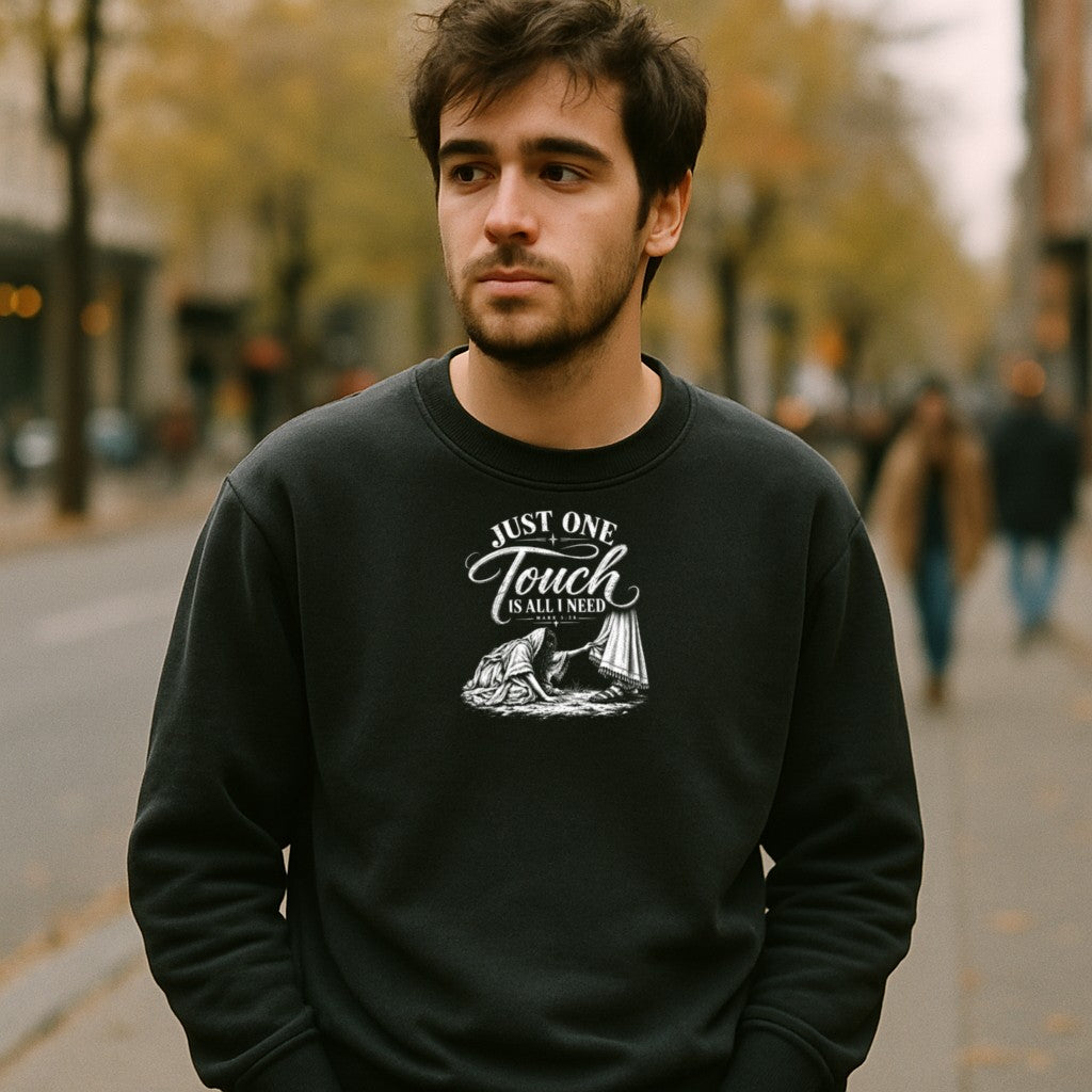 Model wearing the design — male fit