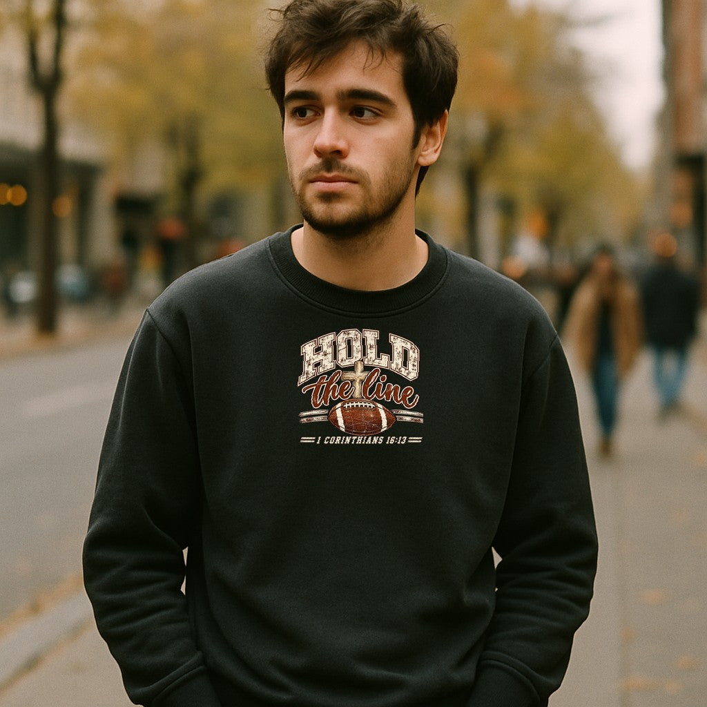 Model wearing the design — male fit