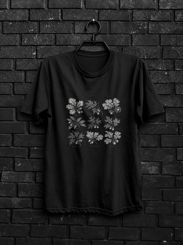 Native Acorns of North America Shirt — Botanical Oak Tree Tee