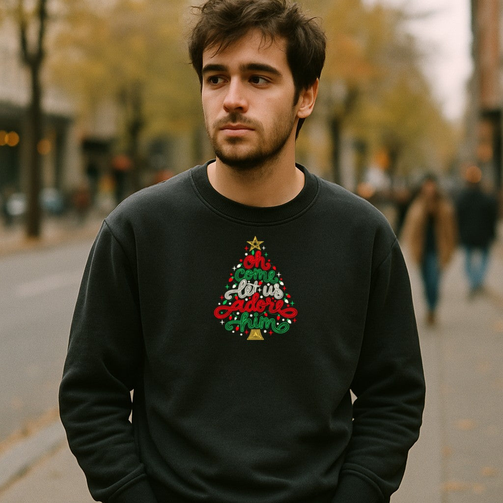 Model wearing the design — male fit