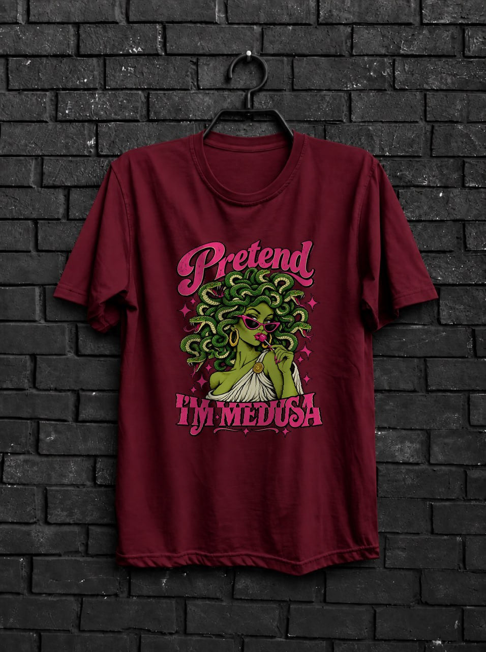 pretend_medusa — Maroon