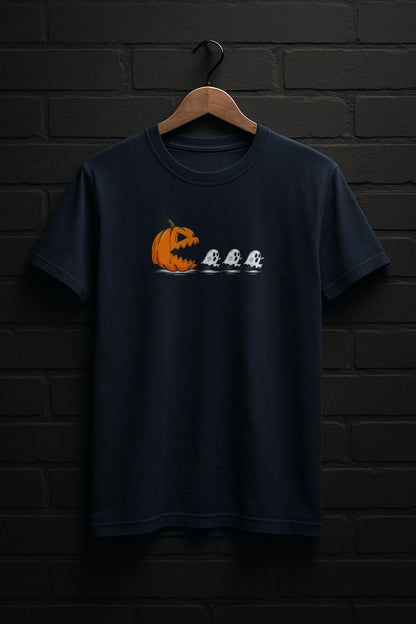 pumpkin_chasing_ghost — Navy Shirt