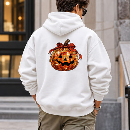 pumpkin_disco hoodie — White