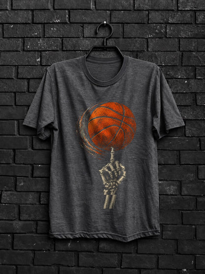 skeleton_basketball — Charcoal Shirt