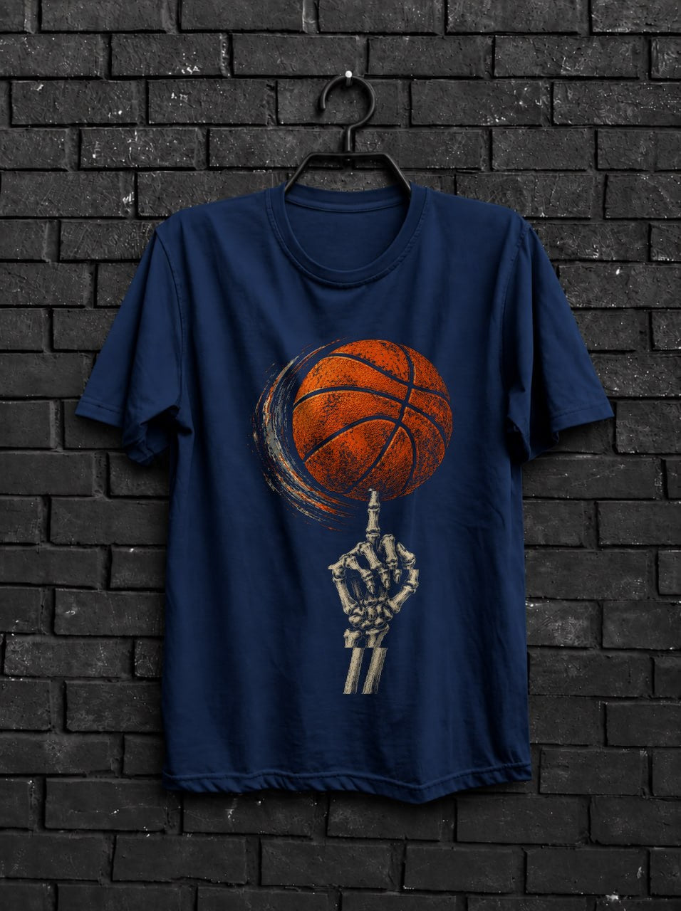 skeleton_basketball — Navy Shirt