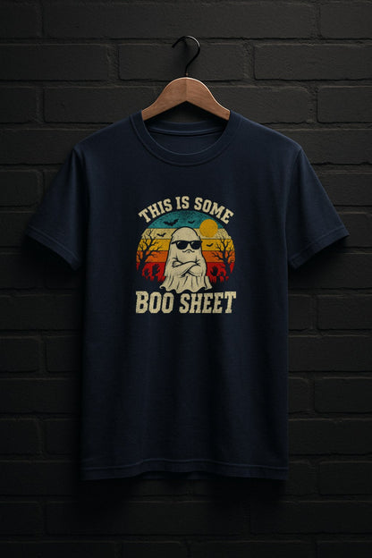 This is Boo Sheet — Navy Shirt