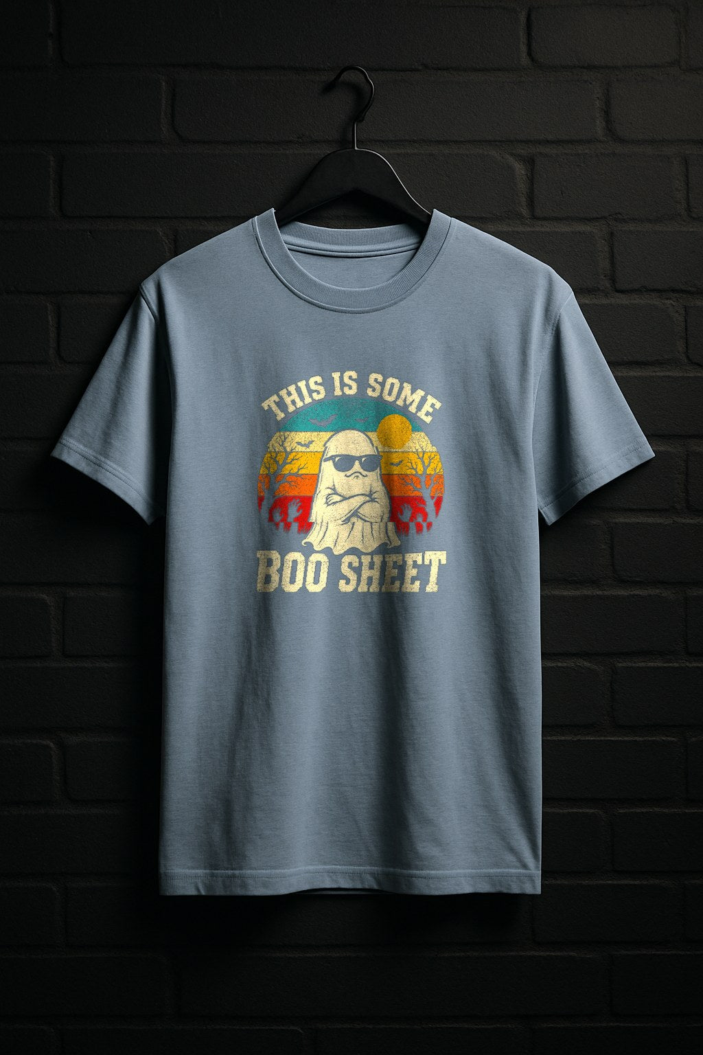 This is Boo Sheet — Light Blue Shirt