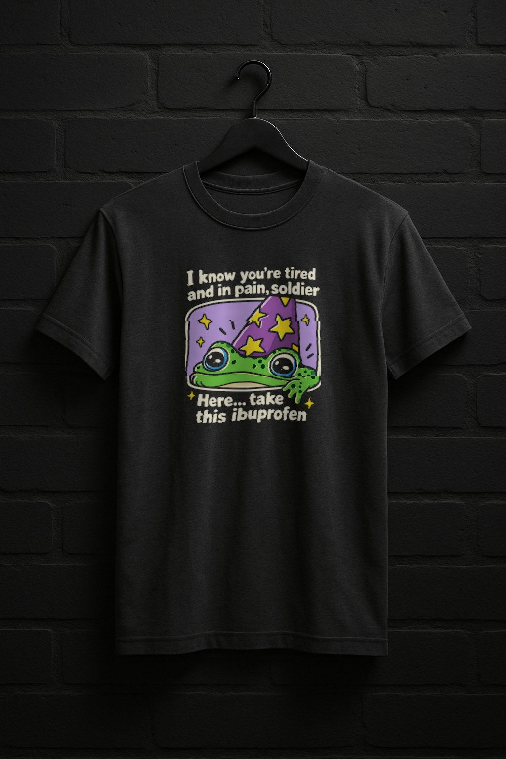 Tired Frog — Charcoal Shirt