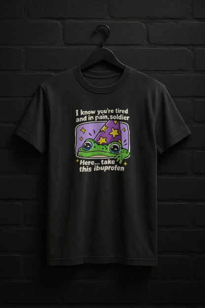 Tired Frog — Charcoal Shirt