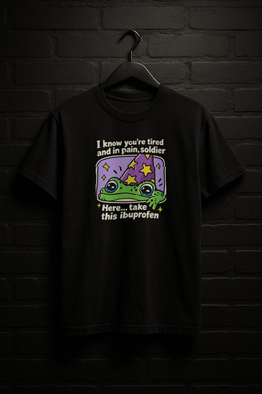 Tired Frog — Black Shirt
