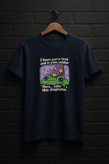 Tired Frog — Navy Shirt