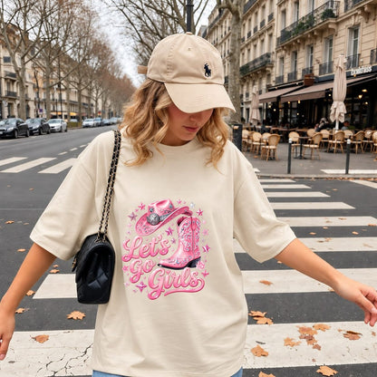 Let's Go Girls Coquette Western Country Cowgirl Shirt