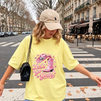 Let's Go Girls Coquette Western Country Cowgirl Shirt