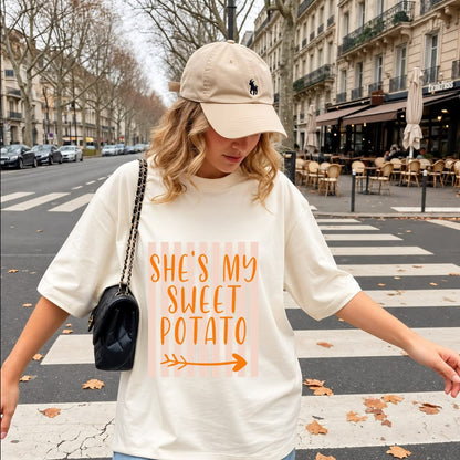 She's My Sweet Potato I Yam Thanksgiving Matching Couple Shirt