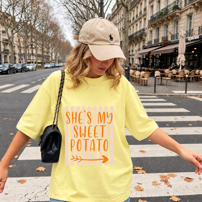 She's My Sweet Potato I Yam Thanksgiving Matching Couple Shirt
