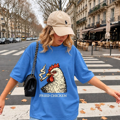Fried Chicken 420 Smoking Funny Chicken Rooster Shirt