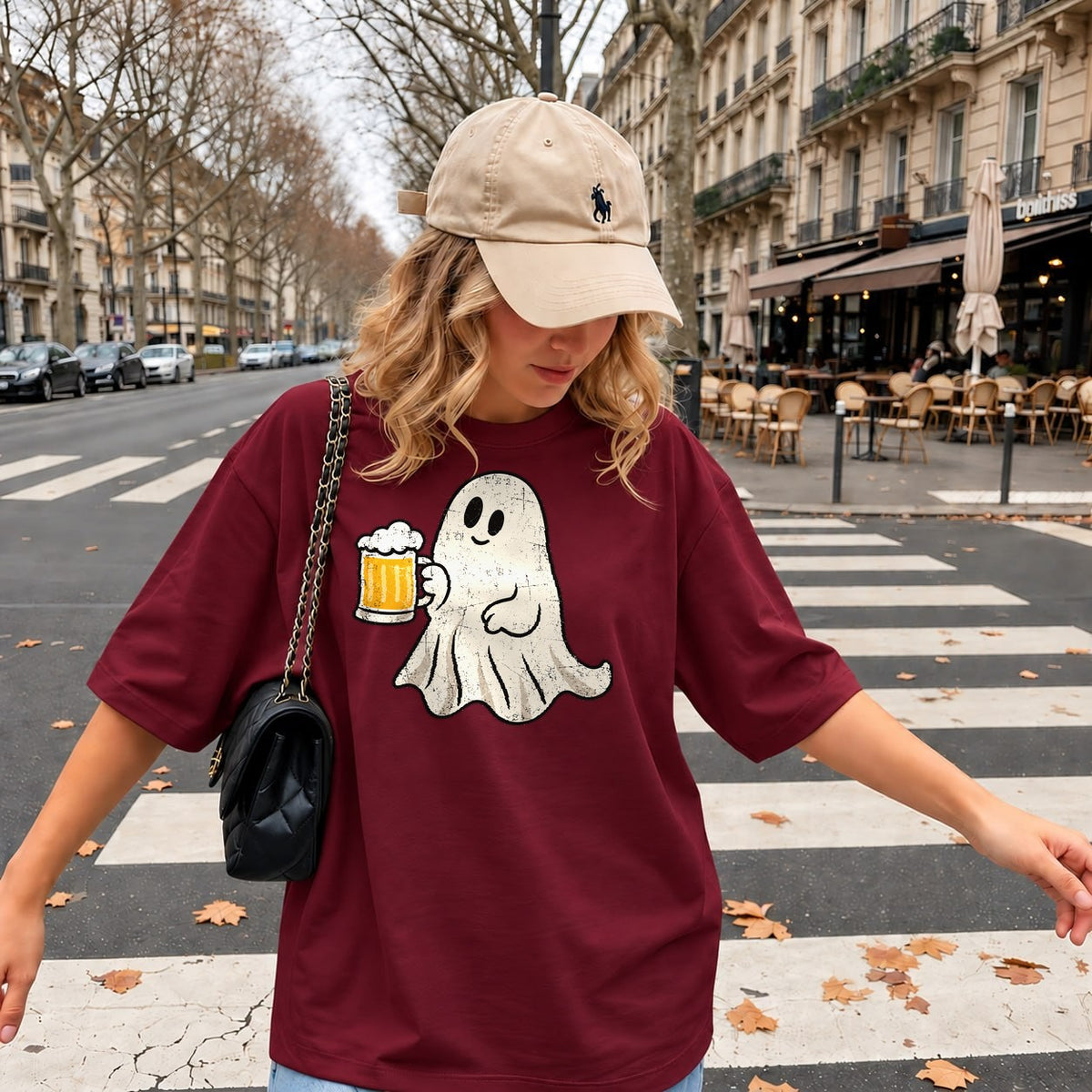 Model wearing the design — female fit