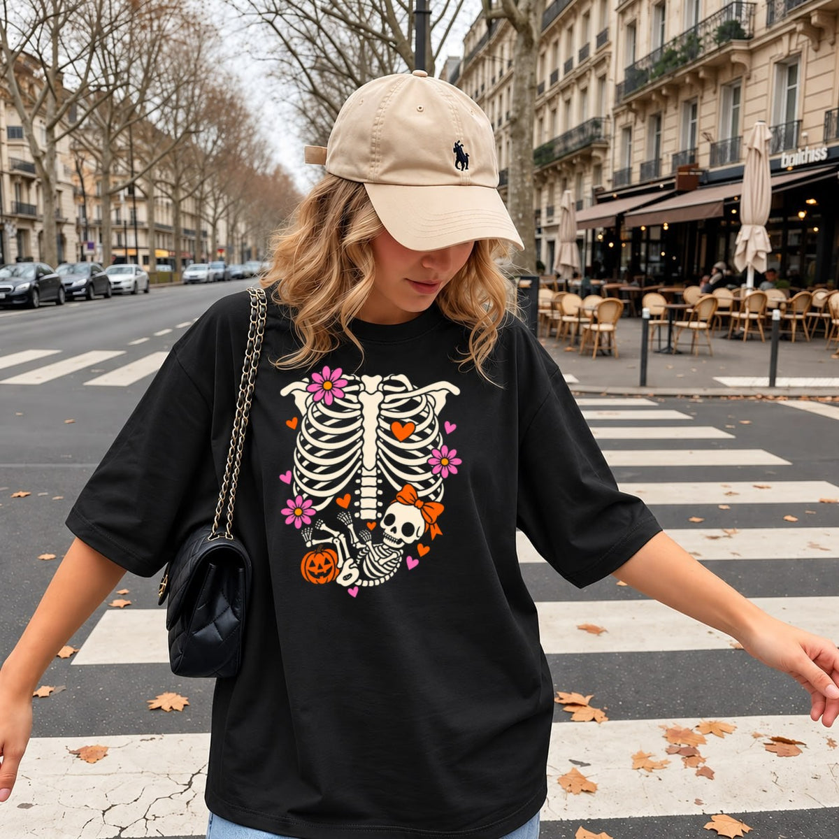 Model wearing the design — female fit